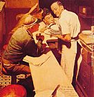 Norman Rockwell Canvas Paintings - War News